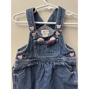 Vintage Carter’s Pink Denim Kitten Overalls 9-12 Months